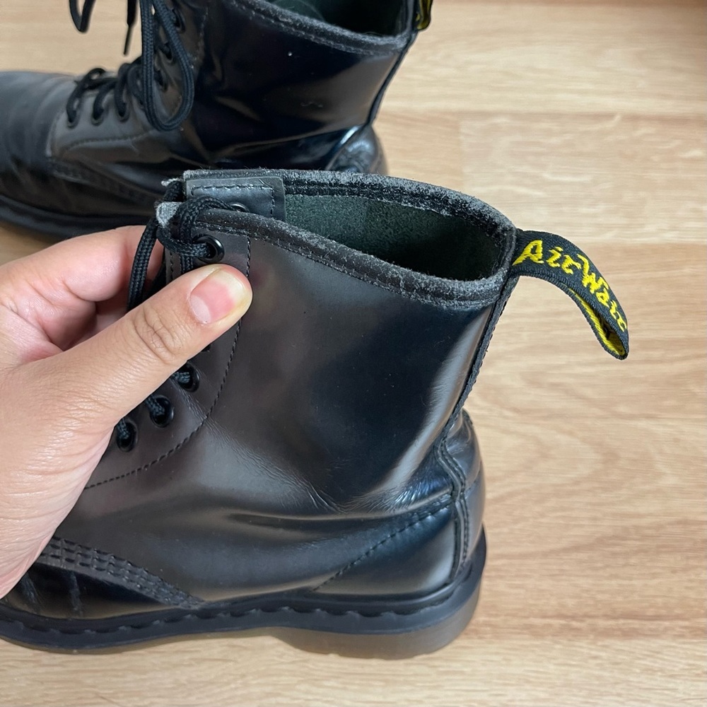 Dr. Martens 1490 Silver Ombré Metallic Boots - Picture 12 of 15